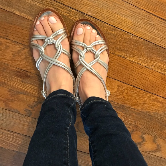 Silver Prada gladiator sandals 37 - Picture 6 of 8